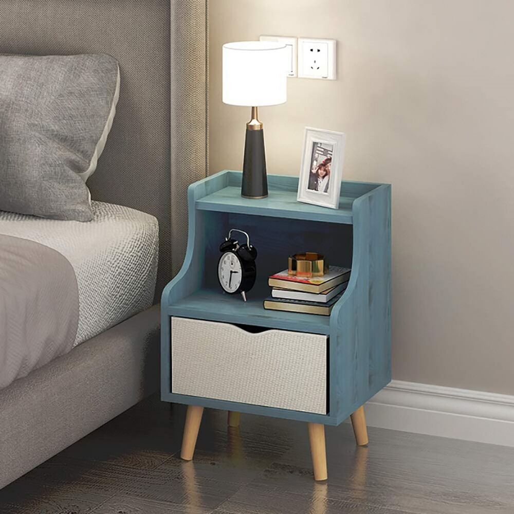 Mini Wooden Open Shelve Night Stand