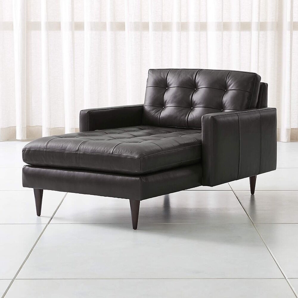 Petrie PVC Midcentury Chaise Lounge