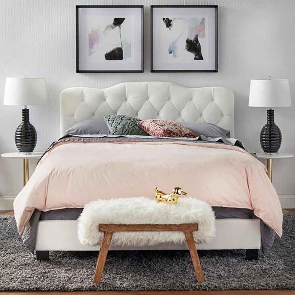 Simple Living Tessa Upholstered Queen Bed