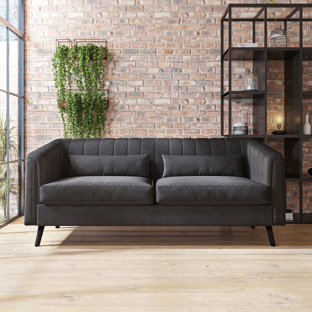 Velvet 3 Seater Sofa Fatima Furniture