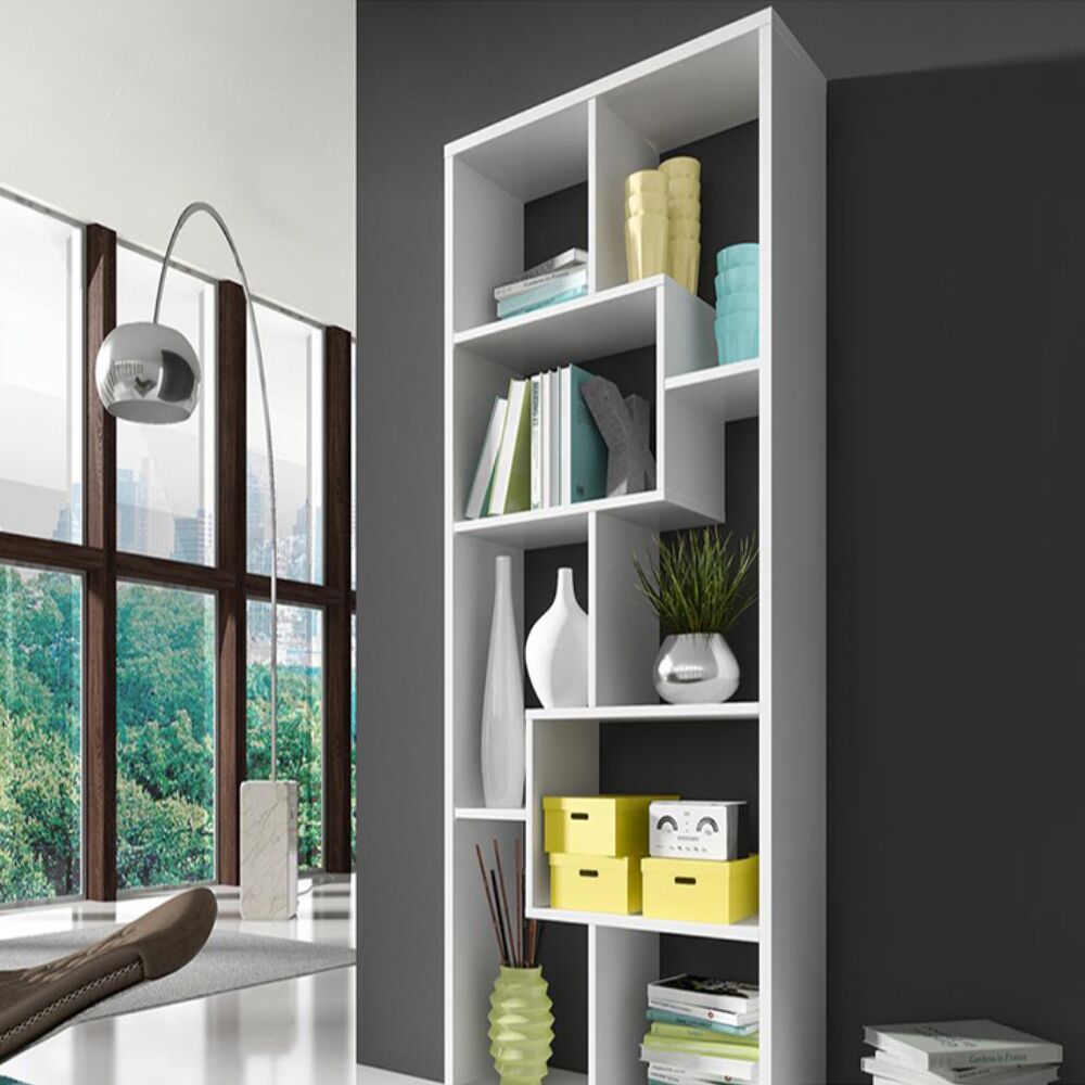 Vertical Open Shelving Wall Unit