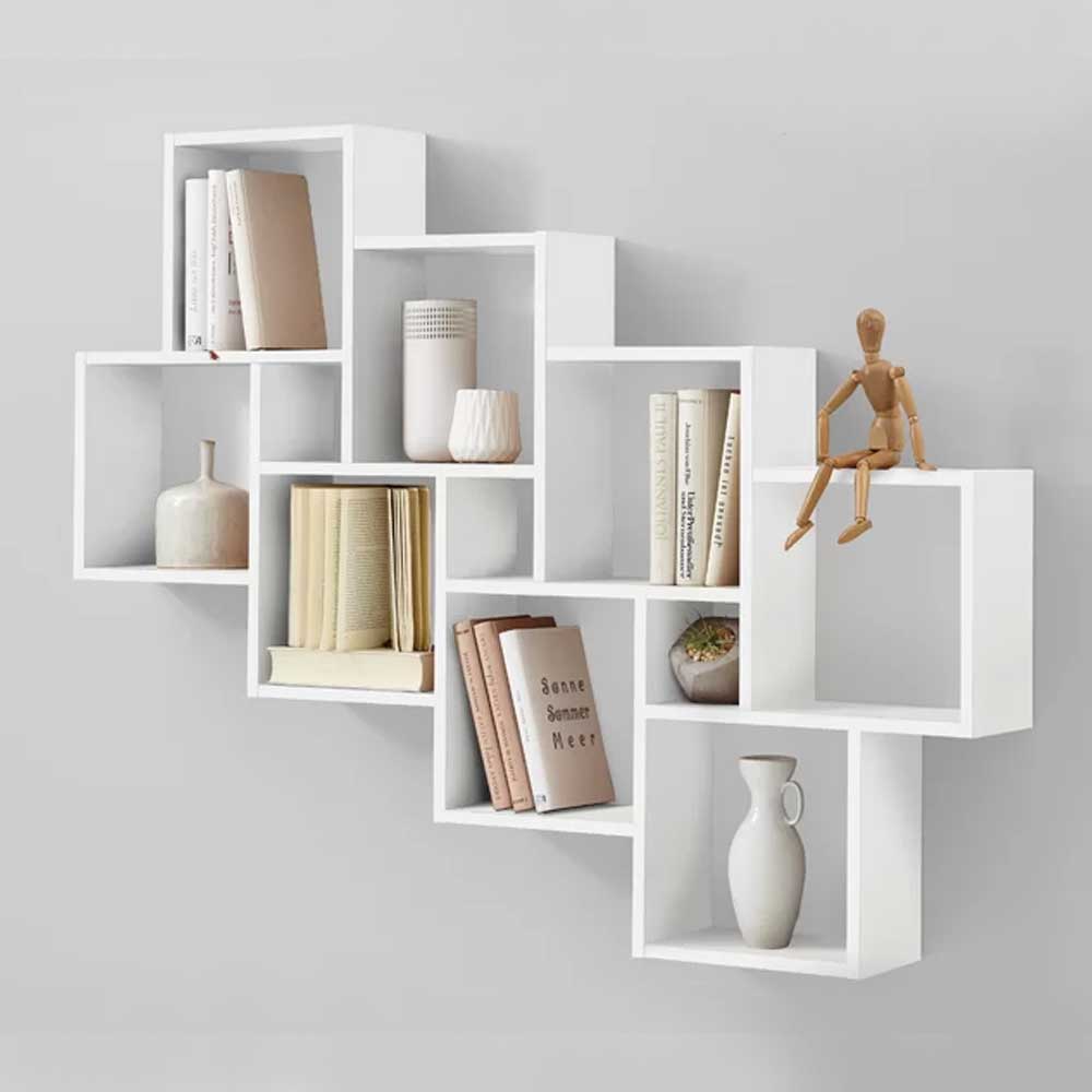 Fatima Furniture 11 Piece Cubby wall Shelf