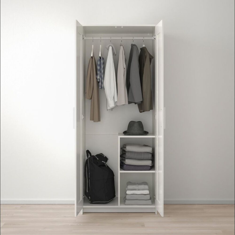 Fatima White 2 Door Wardrobe