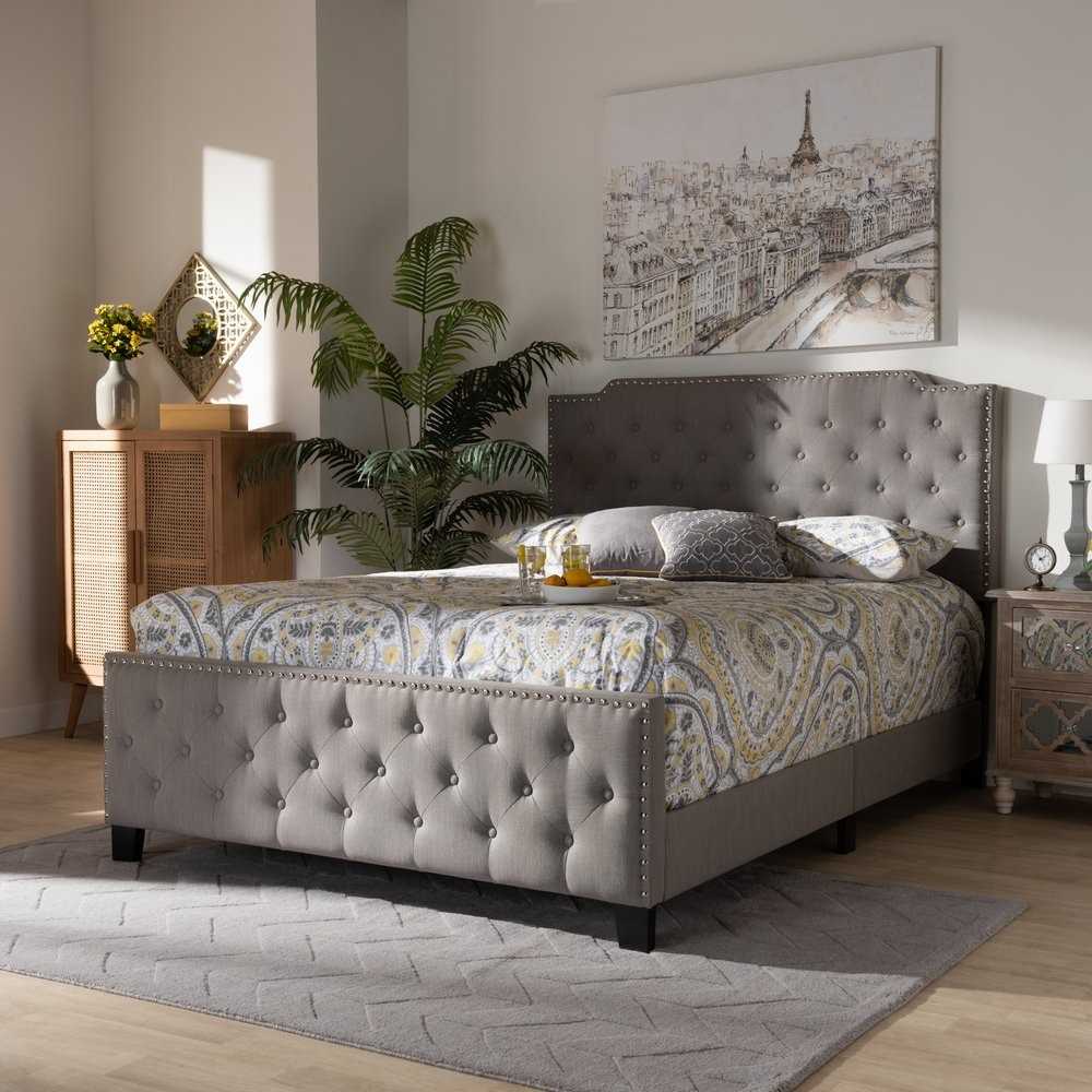 Enzers Upholstered Button-tufted Panel Bed