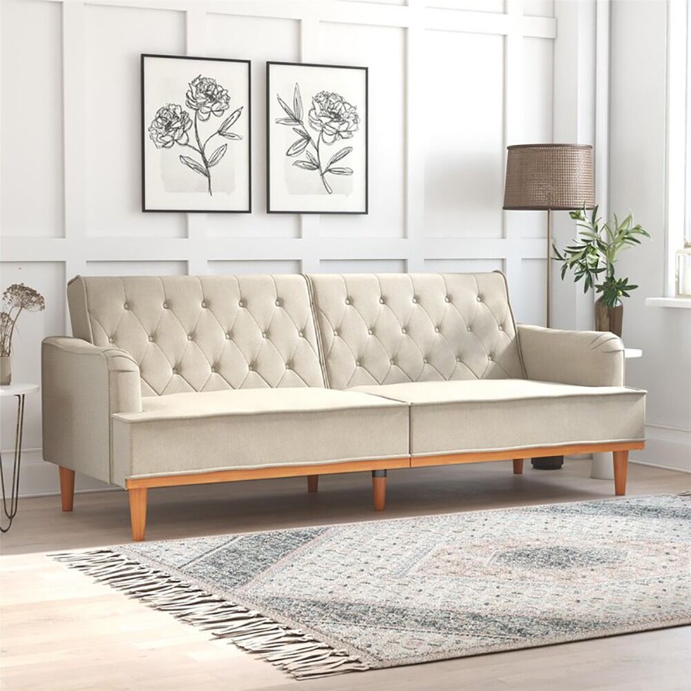 Stella Twin Wide Tufted Back Sofa