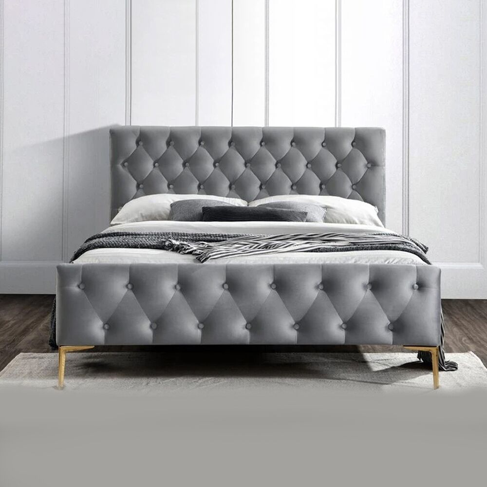 Tufted Low Profile Bed