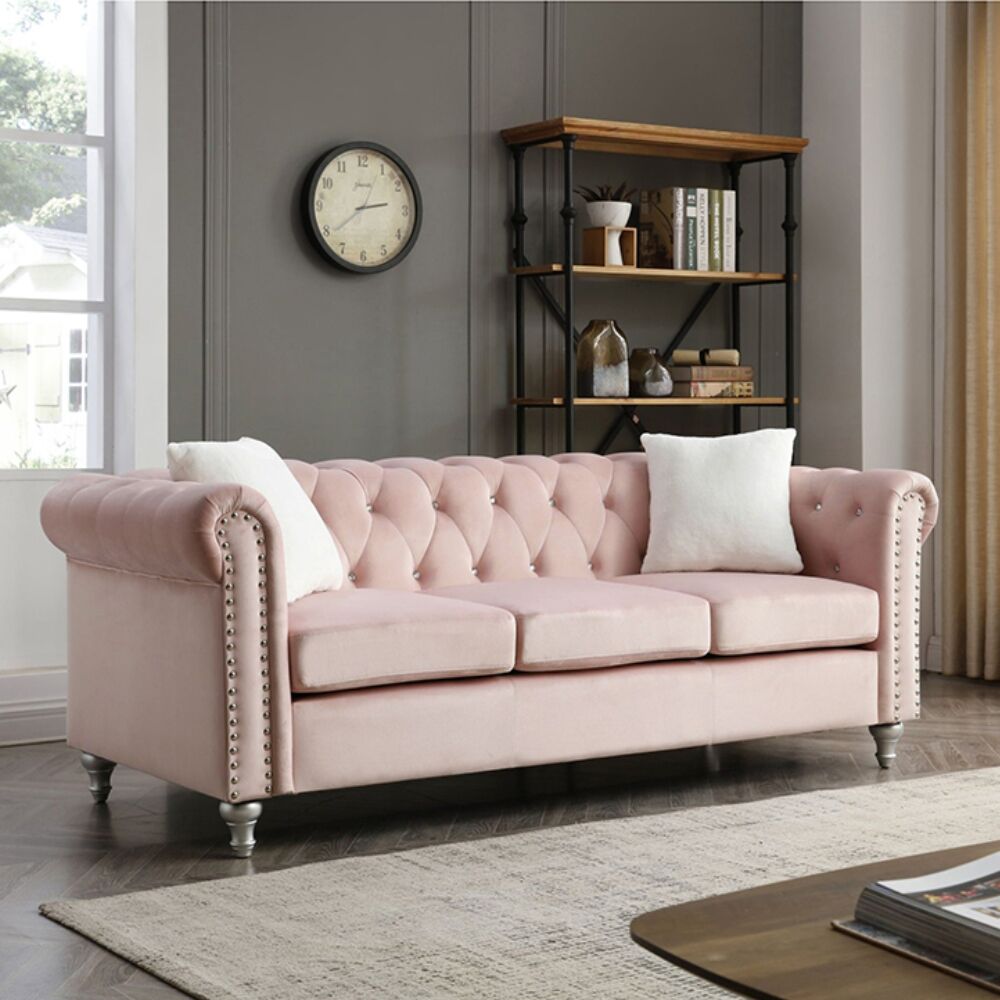 Velvet Tufted Sofa