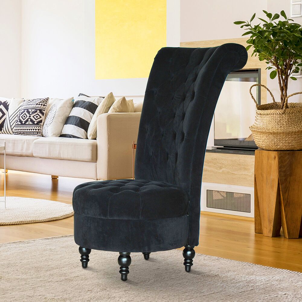 Orchid High Back Tufted Accent Chair