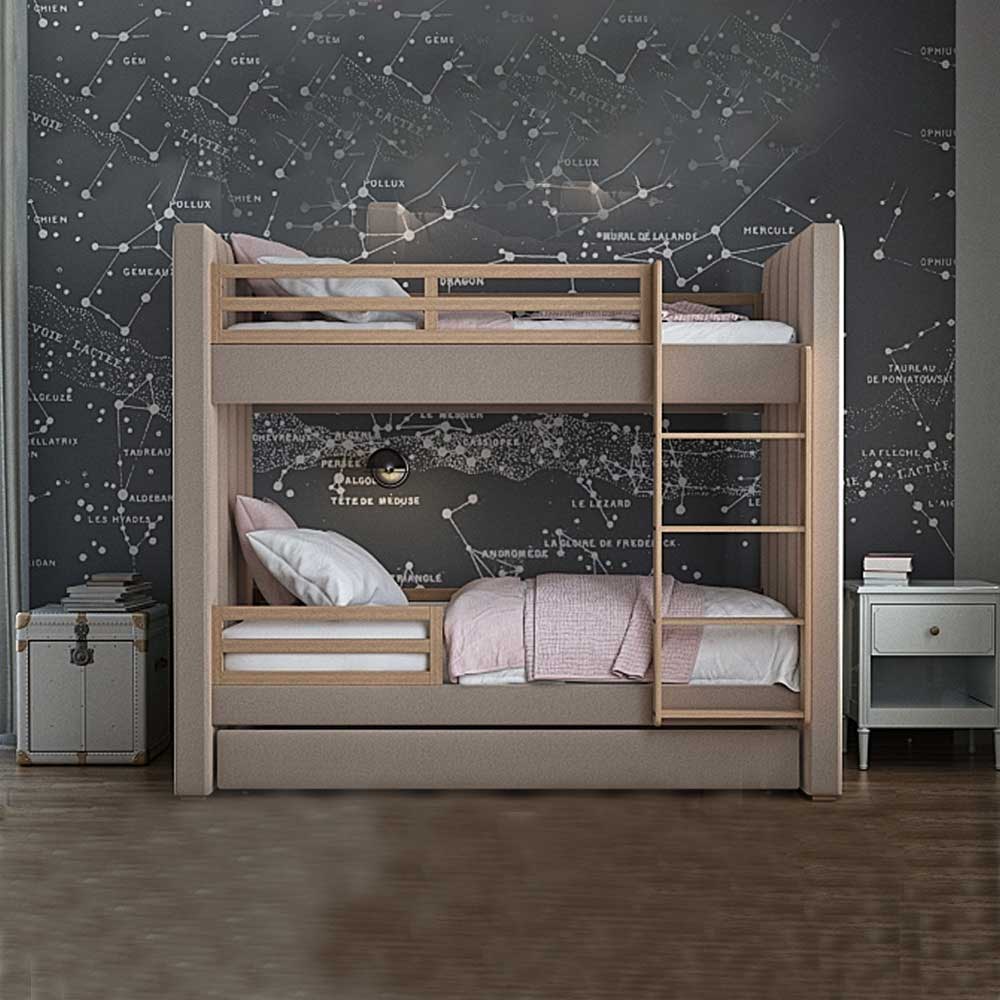 Double Mattress with Trundle Bunk Bed