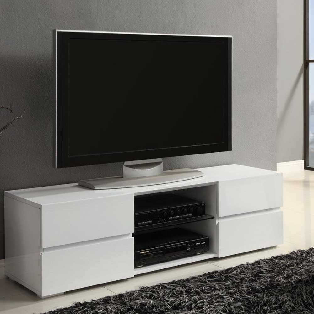 High Gloss White TV Stand