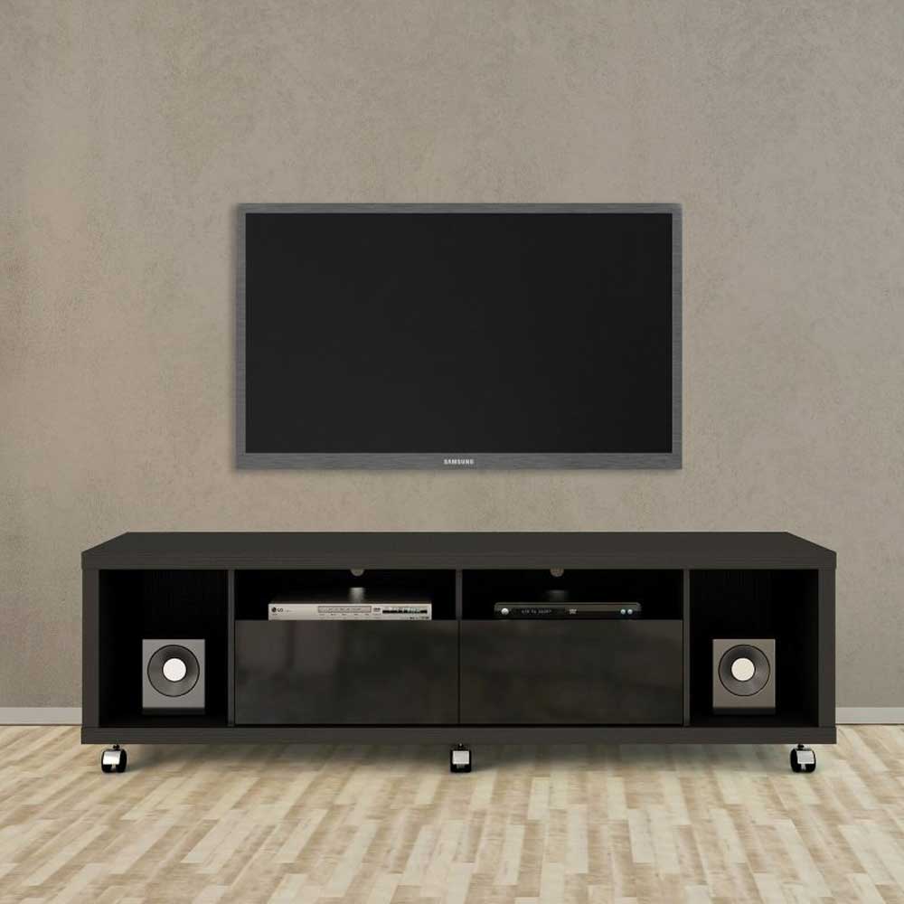 Julius Black Gloss TV Stand