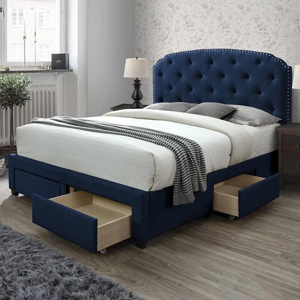 Pogradec Tufted Storage Bed