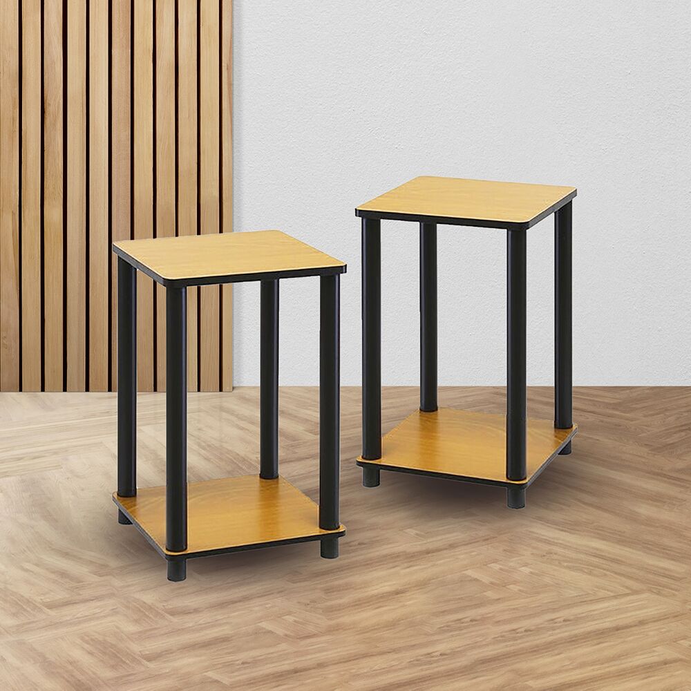 Set of 2 Wooden End Tables