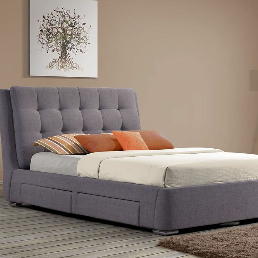 Vera Upholstered Tufted Storage Bed