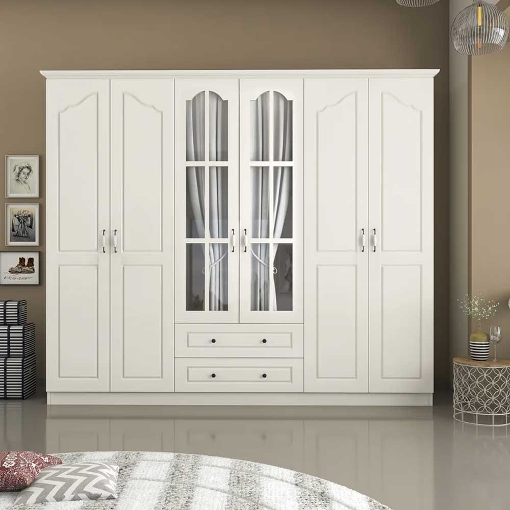 Bozeman 6 Door Wardrobe with Drawers