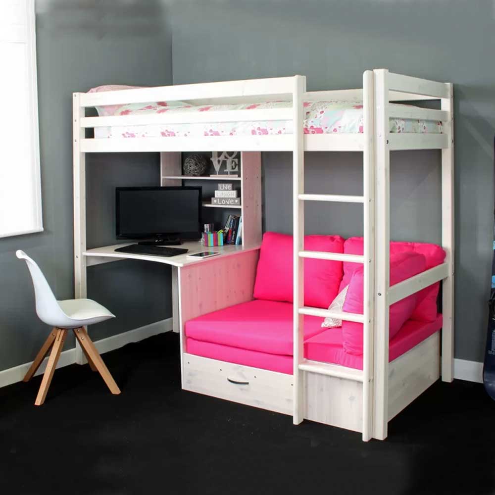 Nina European Single High Sleeper Bunk Bed